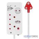 Ellies 4-Way Medium Surge Multiplug with USB-A+USB-C 0.5m - Image 10