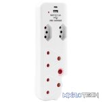 Ellies  4 Way Medium Surge adaptor with type C + USB - Image 4
