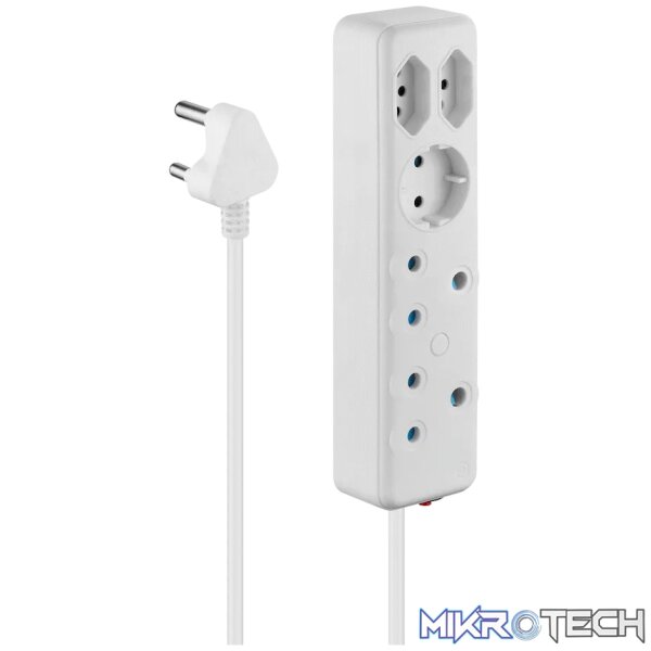 Ellies 5-Way Multiplug - 0.5m Ellies 5-Way Multiplug - 0.5m