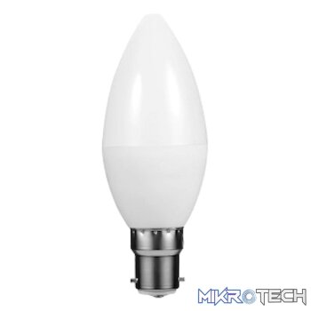 Ellies 5w C37 Residential Candle Stick Bulb B22 CW