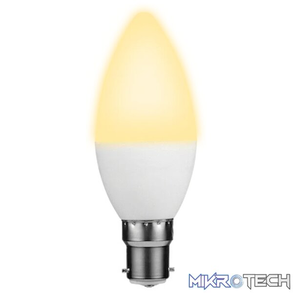 Ellies 5w C37 Residential Candle Stick Bulb B22 WW - Image 3