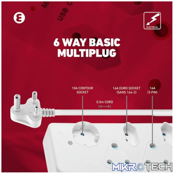 Ellies  6 Way Basic Multiplug - Image 12