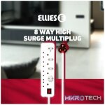 Ellies 8-Way High Surge Multiplug 0.5m - Image 14