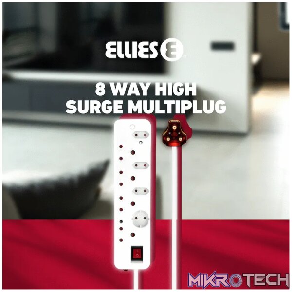 Ellies 8-Way High Surge Multiplug 0.5m - Image 14