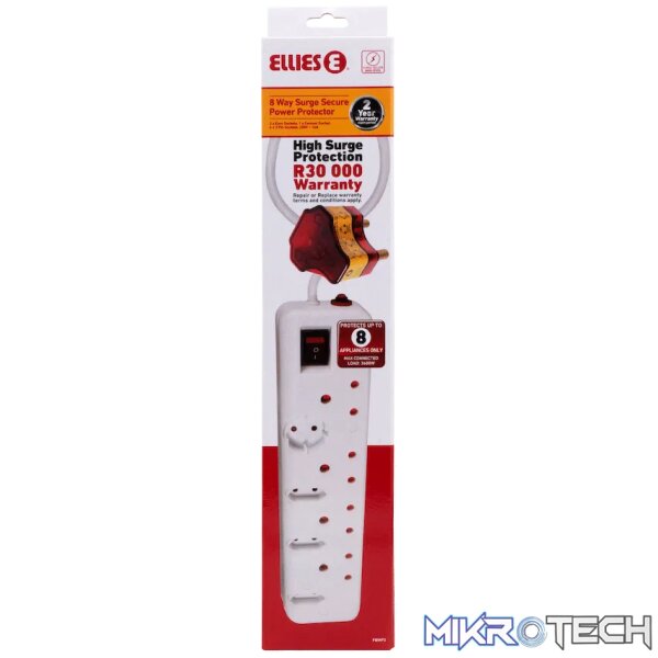 Ellies 8-Way High Surge Multiplug 0.5m - Image 3