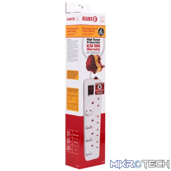 Ellies 8-Way High Surge Multiplug 0.5m - Image 4