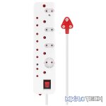 Ellies 8-Way Medium Surge Multiplug 0.5m