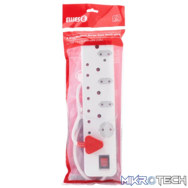 Ellies 8-Way Medium Surge Multiplug 0.5m - Image 4