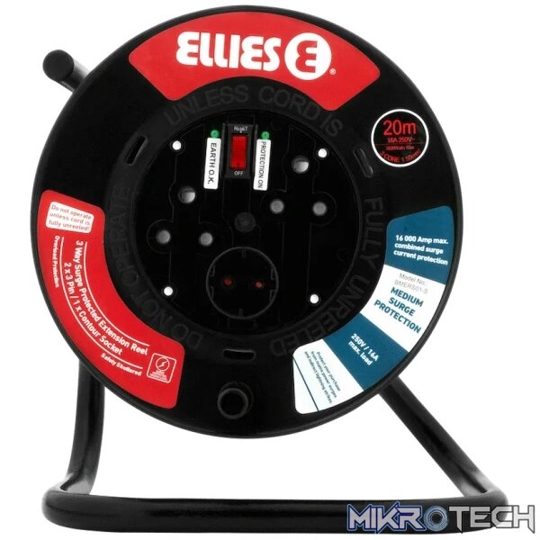 Ellies Heavy Duty Medium Surge Extension Reel - 20m - Image 3