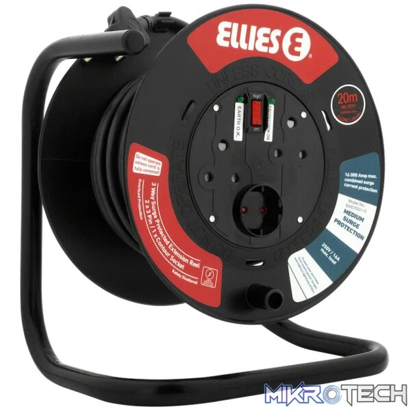 Ellies Heavy Duty Medium Surge Extension Reel - 20m - Image 4