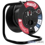 Ellies Heavy Duty Medium Surge Protected Extension Reel 10m - Black - Image 4
