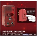 Ellies High Surge Adaptor 1x 5a (Euro), 1x 16a (3-Pin) - Image 3