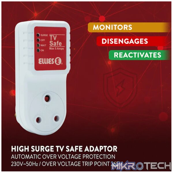 Ellies High Surge TV Safe Adaptor - Image 3