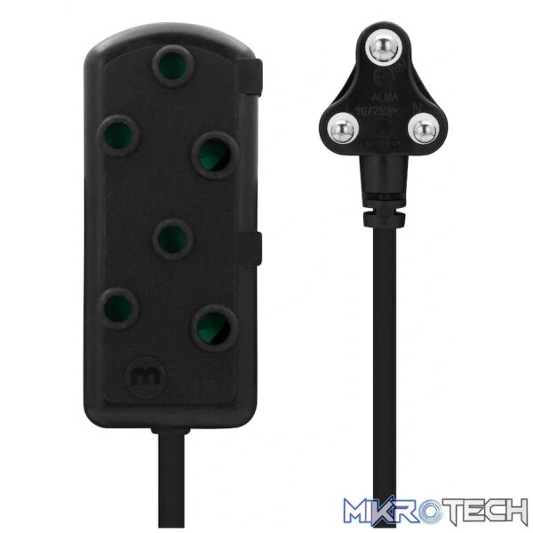 Ellies Side by Side Heavy Duty Extension Lead-5M-BK - Image 12