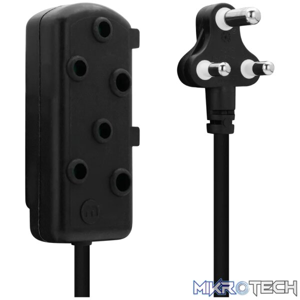 Ellies Side by Side Heavy Duty Extension Lead-5M-BK - Image 5