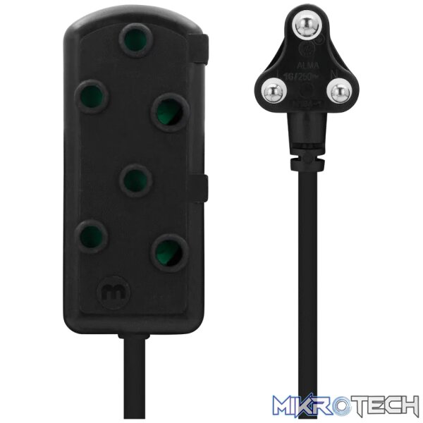 Ellies Side by Side Heavy Duty Extension Lead-5M-BK - Image 6