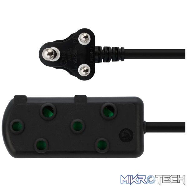 Ellies Side by Side Light Duty Extension Lead - 10m - Black - Image 3