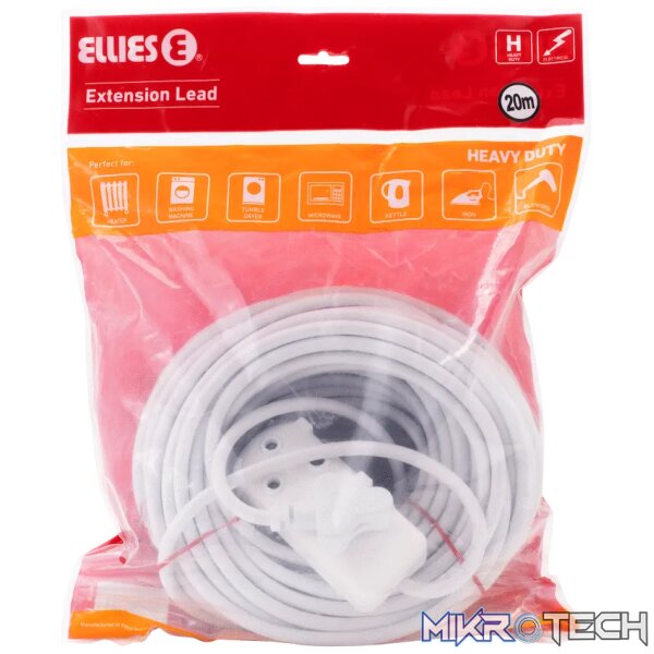 Ellies Side by Side Light Duty Extension Lead-20M - Image 8