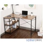 Everfurn Anthony L-Shaped Corner Work Desk - Steel Frame - Image 5