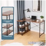 Everfurn Anthony L-Shaped Corner Work Desk - Steel Frame - Image 8