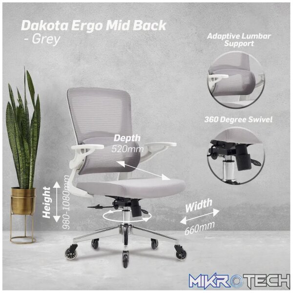 Everfurn Dakota Ergo Mid-Back - Image 2