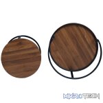 Everfurn Indus Nesting Coffee Table - Mahogany 2-Piece - Image 2