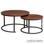 Everfurn Indus Nesting Coffee Table - Mahogany 2-Piece