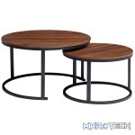 Everfurn Indus Nesting Coffee Table - Mahogany 2-Piece - Image 3