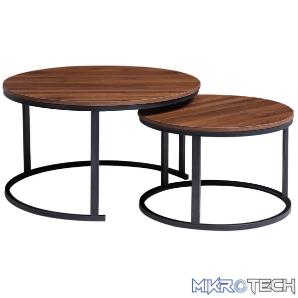 Everfurn Indus Nesting Coffee Table - Mahogany 2-Piece - Image 3