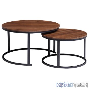 Everfurn Indus Nesting Coffee Table - Mahogany 2-Piece