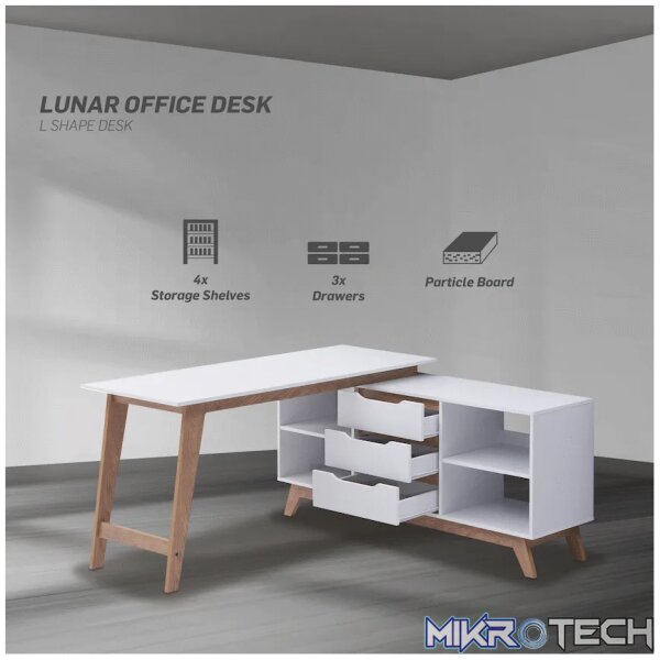Everfurn Lunar Office Desk - 2 Boxes - Image 3