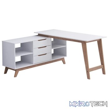 Everfurn Lunar Office Desk - 2 Boxes