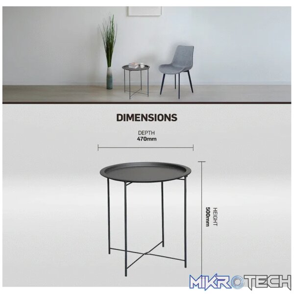 Everfurn Nala Side Table Black - Image 4