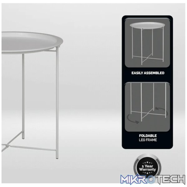 Everfurn Nala Side Table - White - Image 4