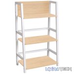 Everfurn Orchid Bookshelf with Powder-Coated Steel Frame