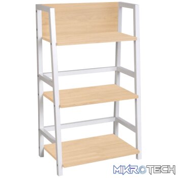 Everfurn Orchid Bookshelf with Powder-Coated Steel Frame