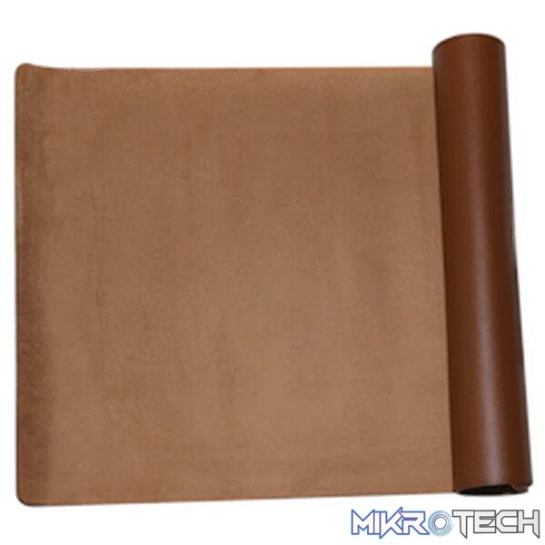 Everfurn Prime Faux Leather Desk Mat - Brown - Image 2