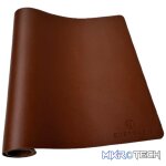 Everfurn Prime Faux Leather Desk Mat - Brown - Image 4