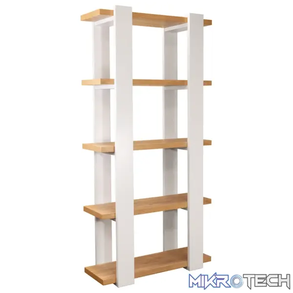 Everfurn Sidra Bookshelf - Ivory Oak Everfurn Sidra Bookshelf - Ivory Oak