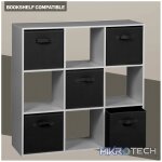 Everfurn Storeman Black, Collapsible Fabric Organiser Storage Basket - Single - Image 8
