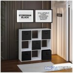 Everfurn Storeman Black, Collapsible Fabric Organiser Storage Basket - Single - Image 9