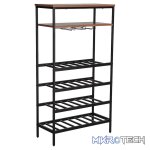 Everfurn Symphony Wine Rack - Steel Frame - Adjustable Feet