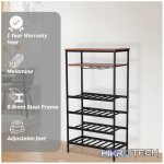 Everfurn Symphony Wine Rack - Steel Frame - Adjustable Feet - Image 4