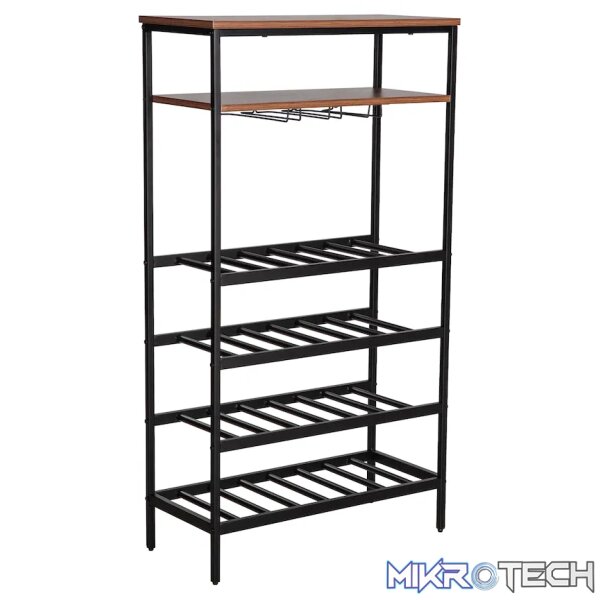 Everfurn Symphony Wine Rack - Steel Frame - Adjustable Feet Everfurn Symphony Wine Rack - Steel Frame - Adjustable Feet
