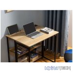 Everfurn Viron Folding Desk with 2-Prong Plugs and USB - Image 2