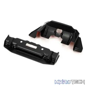 FELONY Painted Splitter And Diffuser Black/Orange