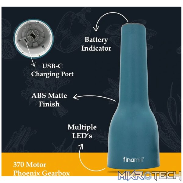 FINAMILL RECHARGEABLE grinder - Ocean Blue - Image 7