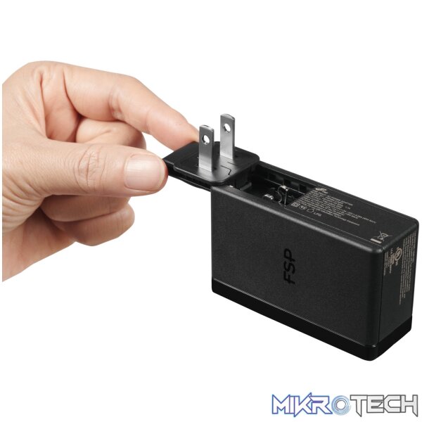 FSP 65W PD 2-Prong USB Type-C Power Adapter - Image 3