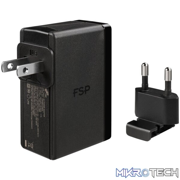 FSP 65W PD 2-Prong USB Type-C Power Adapter - Image 4