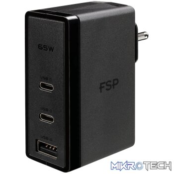 FSP 65W PD 2-Prong USB Type-C Power Adapter
